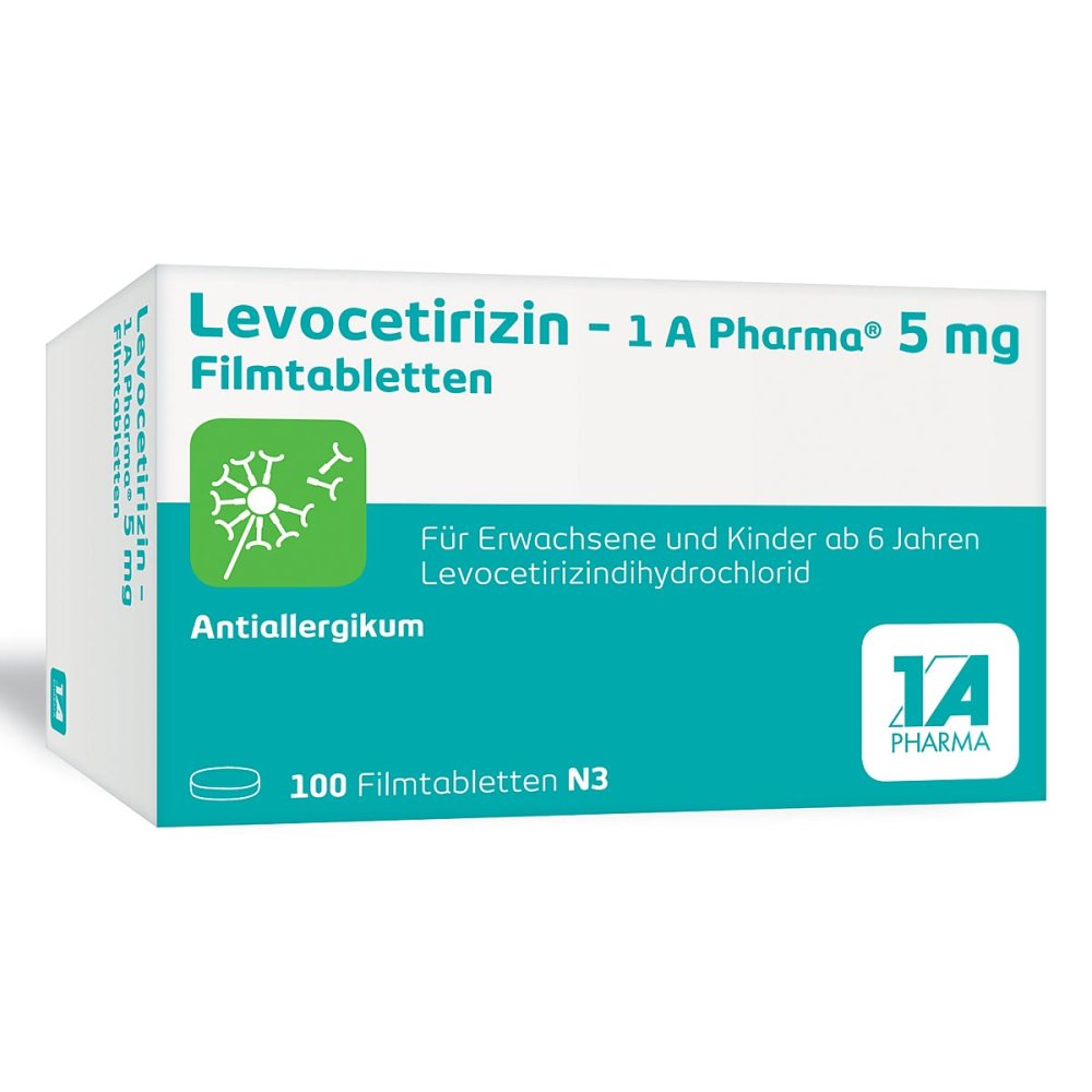 Levocetirizin - 1 A PharmaÂ® 5 mg Filmtabletten
