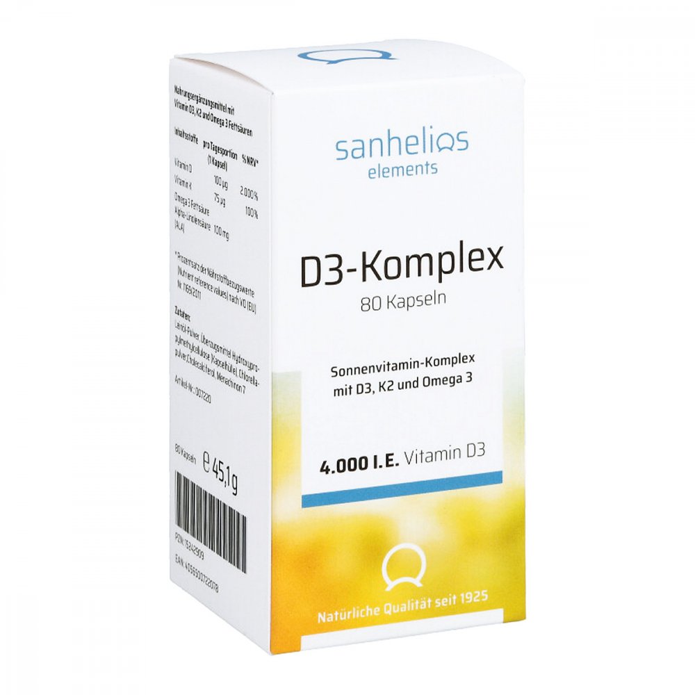 Hansa Naturheilmittel GmbH Sanhelios Vitamin D3 Sonnenvitamin-komplex mit K2 15242909