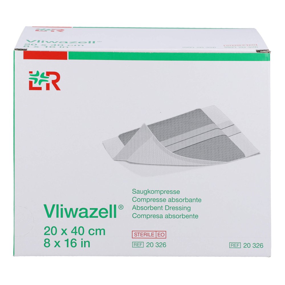 B2B Medical GmbH Vliwazell Saugkompressen 20x40 cm steril 15824296