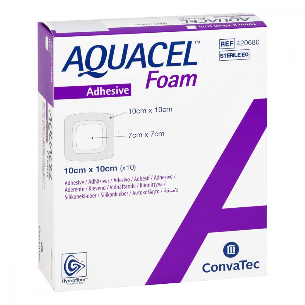 adequapharm GmbH Aquacel Foam adhäsiv 10x10 cm Verband 15889545
