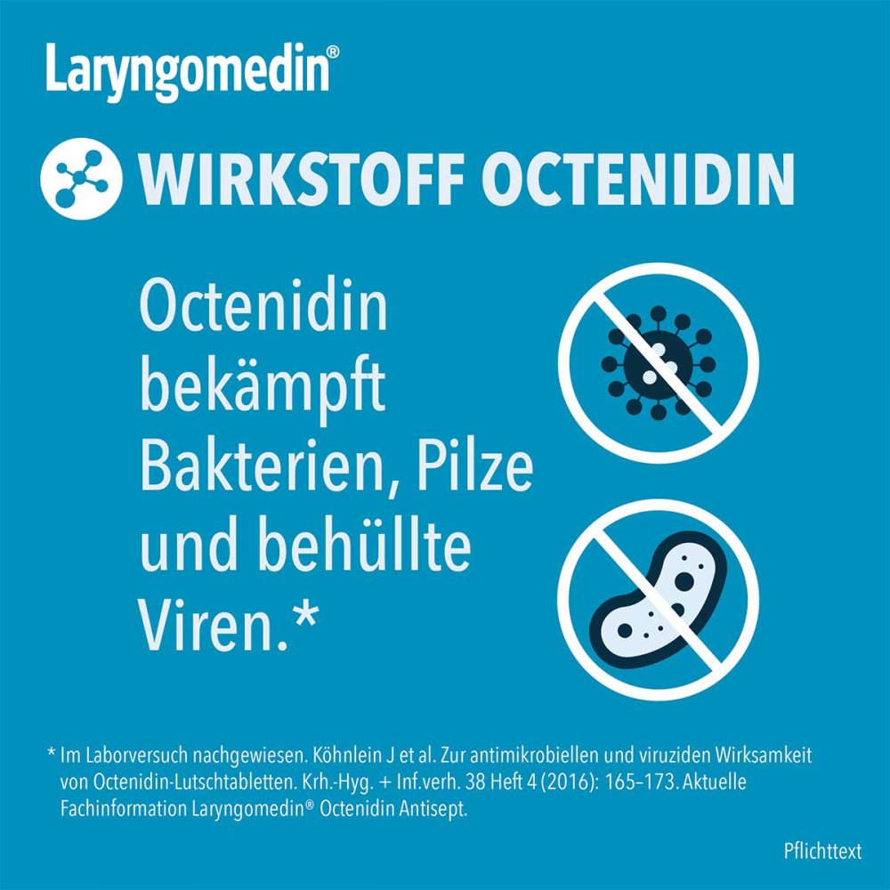 Laryngomedin Octenidin Antisept 2,6 mg Lutschtabletten 24 stk