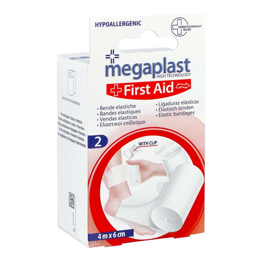 Axisis GmbH Elastische Binde 6 cmx4 m mit Klemme megaplast 16500584