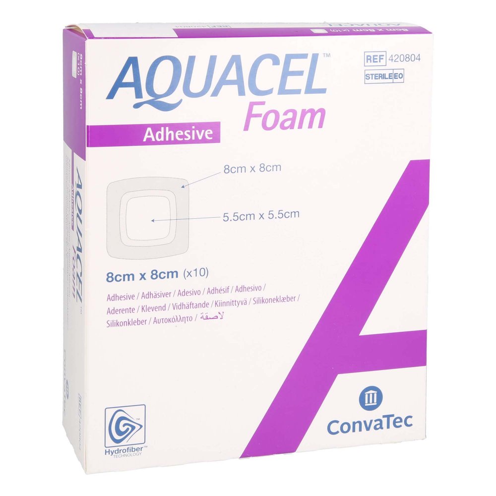 adequapharm GmbH Aquacel Foam adhäsiv 8x8 cm Verband 16752630