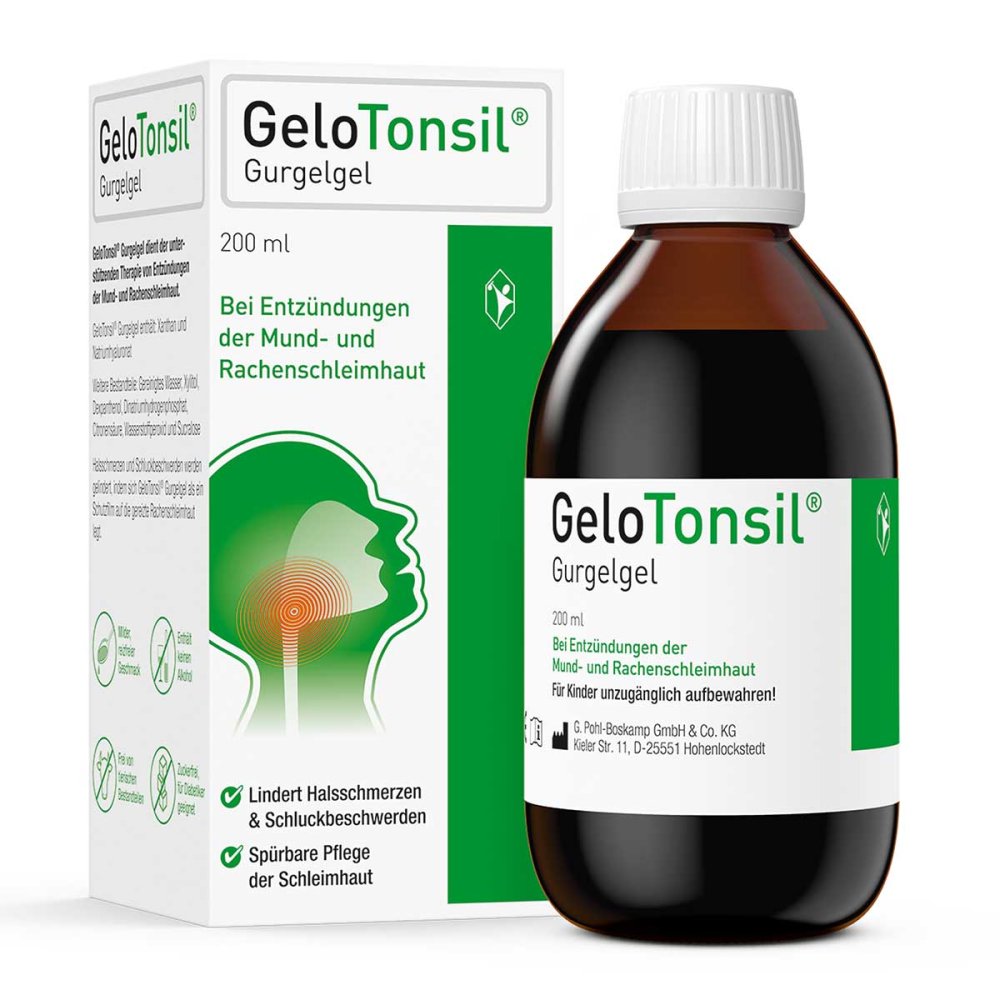 G. Pohl-Boskamp GmbH & Co. KG GeloTonsil Gurgelgel lindert Halsschmerzen & Schluckbeschwerden 16956574