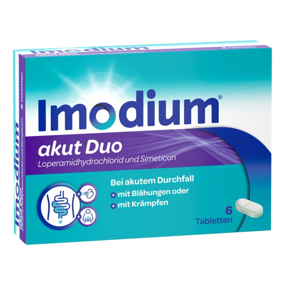 Kenvue Germany GmbH (OTC) Imodium akut Duo - bei akutem Durchfall, Blähungen & Krämpfen 17382690