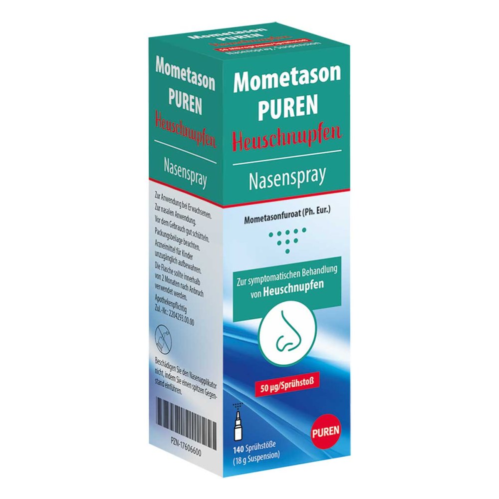 Mometason Puren Heuschnupfenspray 50Î¼g/SprÃ¼hst.140