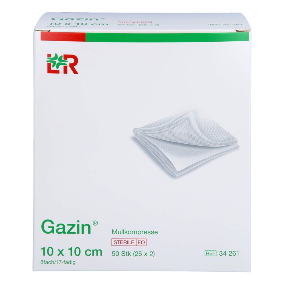 Acti Medi GmbH Gazin Mullkomp.10x10 Cm Steril 8fach 17831886