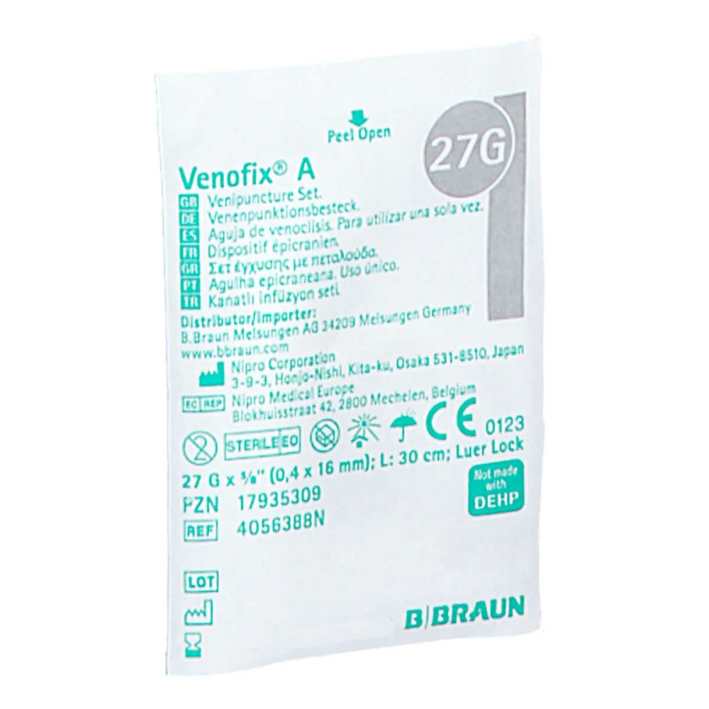B. Braun Melsungen AG Venofix A Venenpunktionsb.27 G 0,4x16mm 30cm Grau 17935309