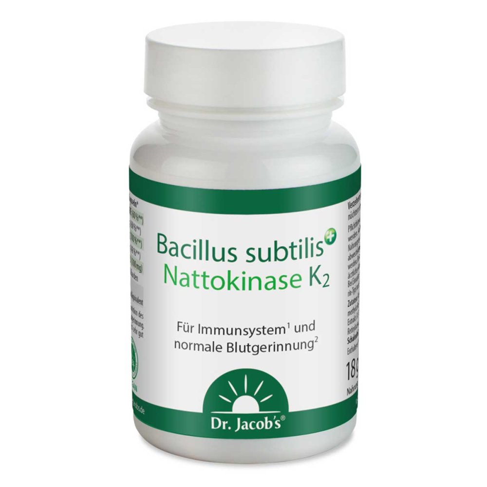 Dr. Jacob's Medical GmbH Bacillus subtilis plus Nattokinase-Enzym Vitamin K2 vegan 17983337