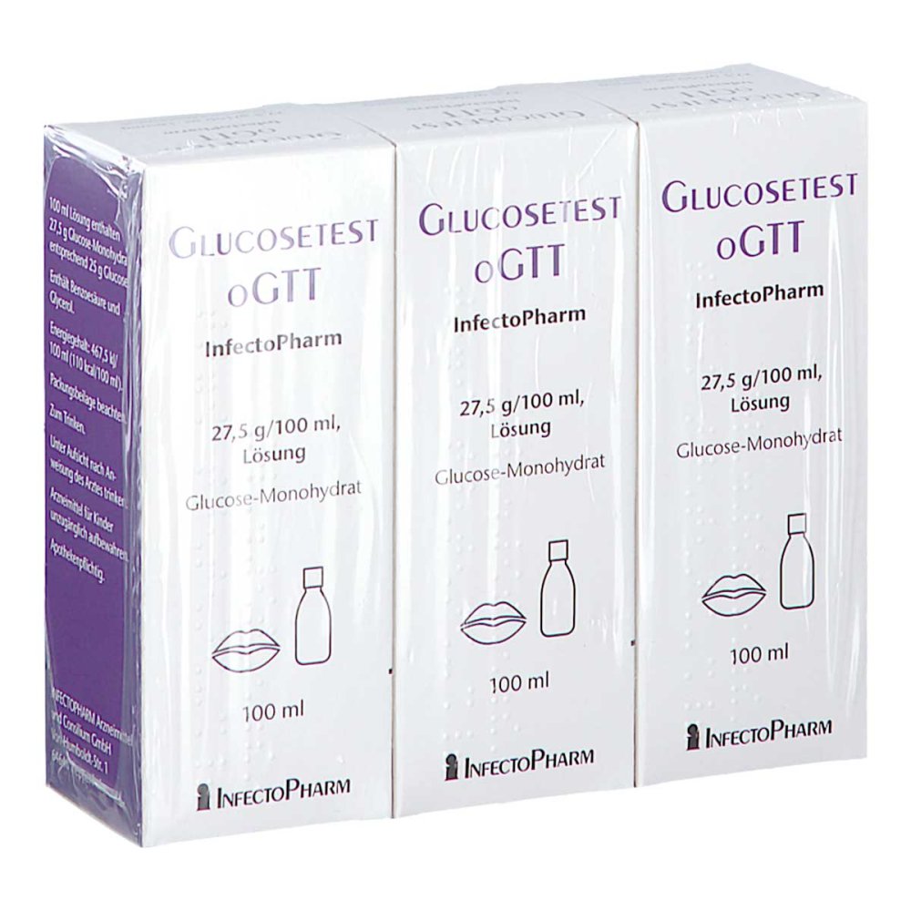 INFECTOPHARM Arzn.u.Consilium GmbH Glucosetest Ogtt Infectopharm 27,5 G/100 Ml Lösung 18319742