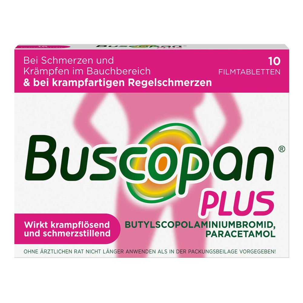 A. Nattermann & Cie GmbH Buscopan Plus Filmtabletten bei Bauchschmerzen & Regelschmerzen 19105693