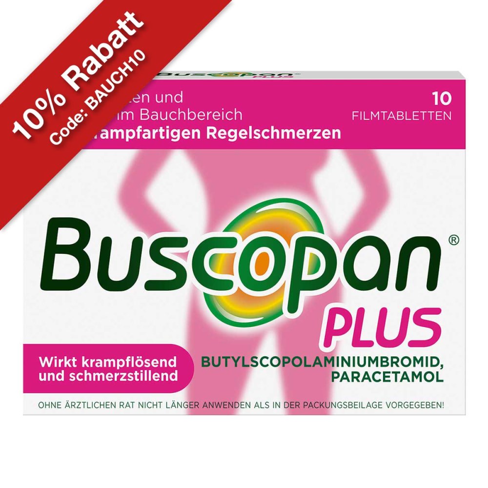 A. Nattermann & Cie GmbH Buscopan Plus Filmtabletten bei Bauchschmerzen & Regelschmerzen 19105693