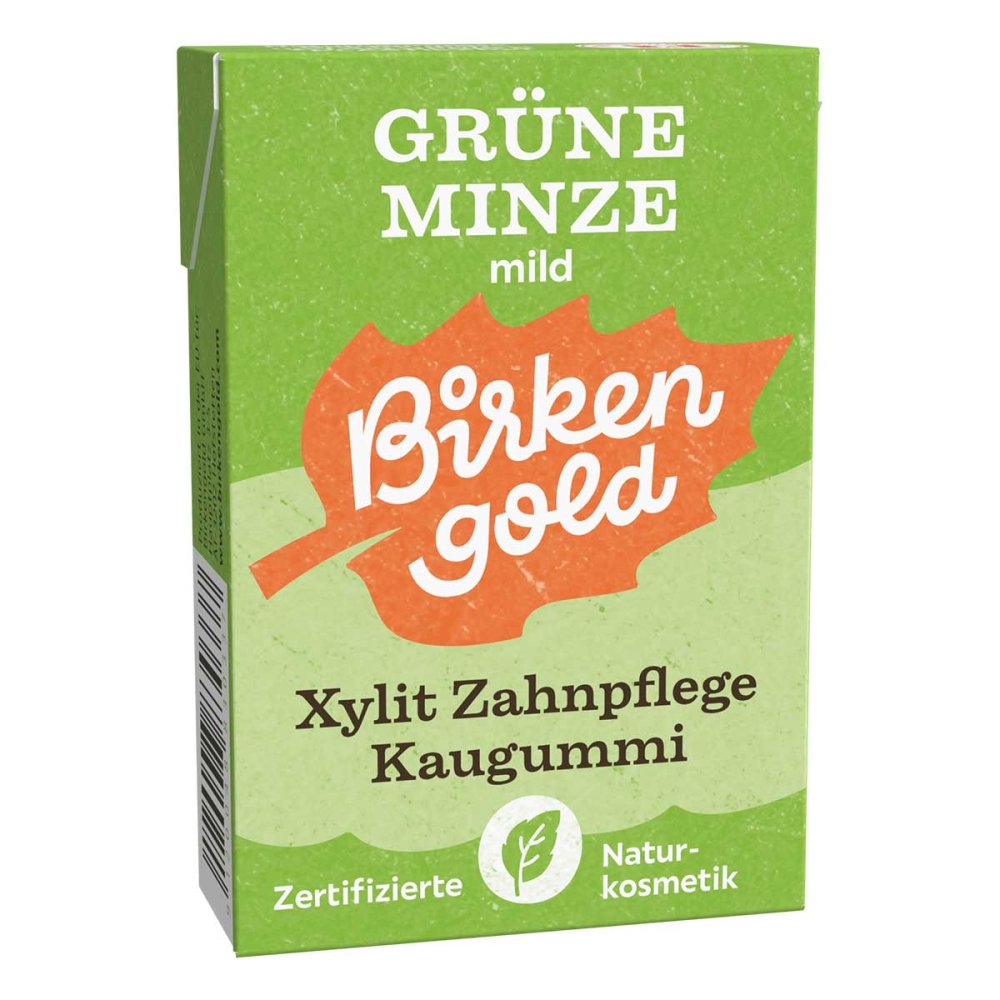 Birkengold Zahnpflege Natur Kaugu.grüne Minze Mild 19290319