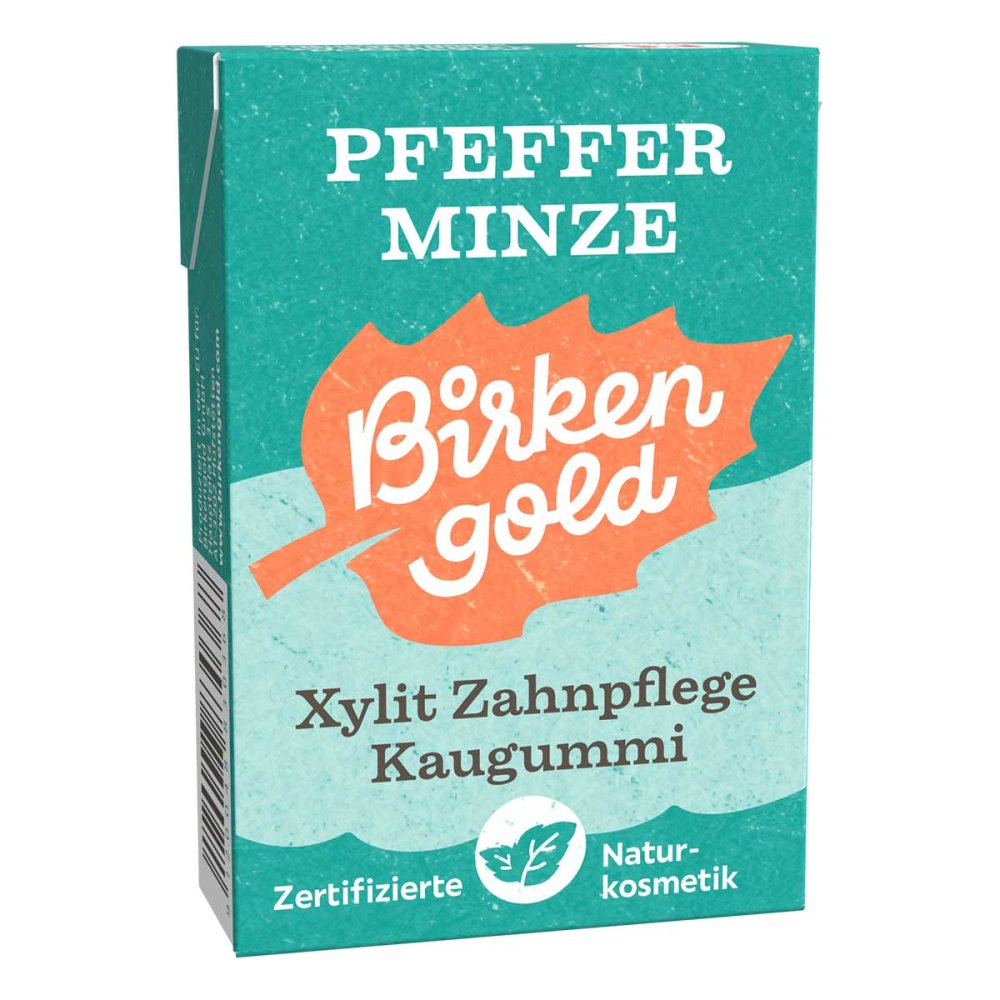 Birkengold Zahnpflege Natur Kaugummi Pfefferminze 19290325