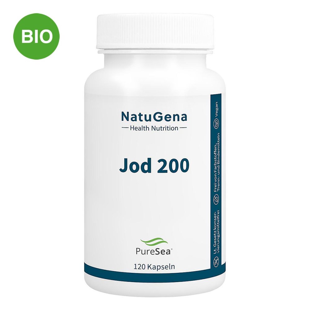 NatuGena GmbH NatuGena Jod 200 aus Bio-Knotentang Kapseln 19505228