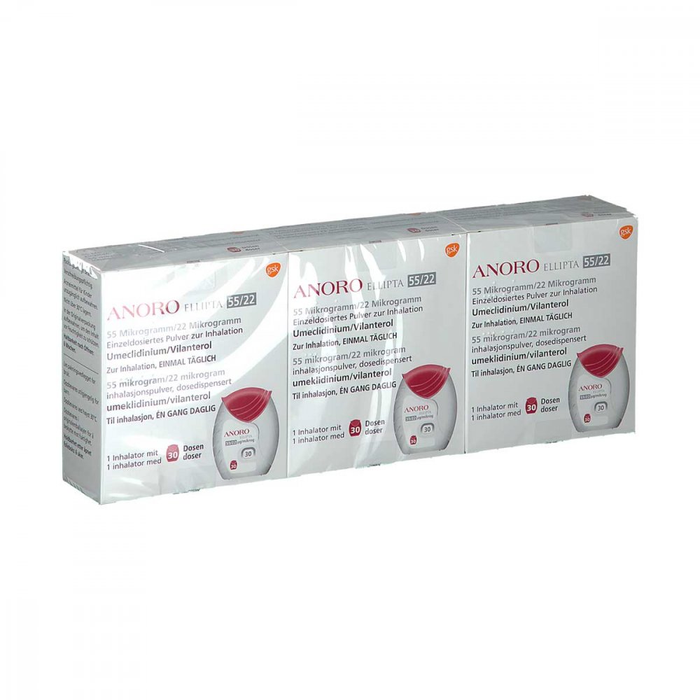 Anoro Ellipta 55 [my]g/ 22 [my]g 30ed einzeldos.In 3 stk