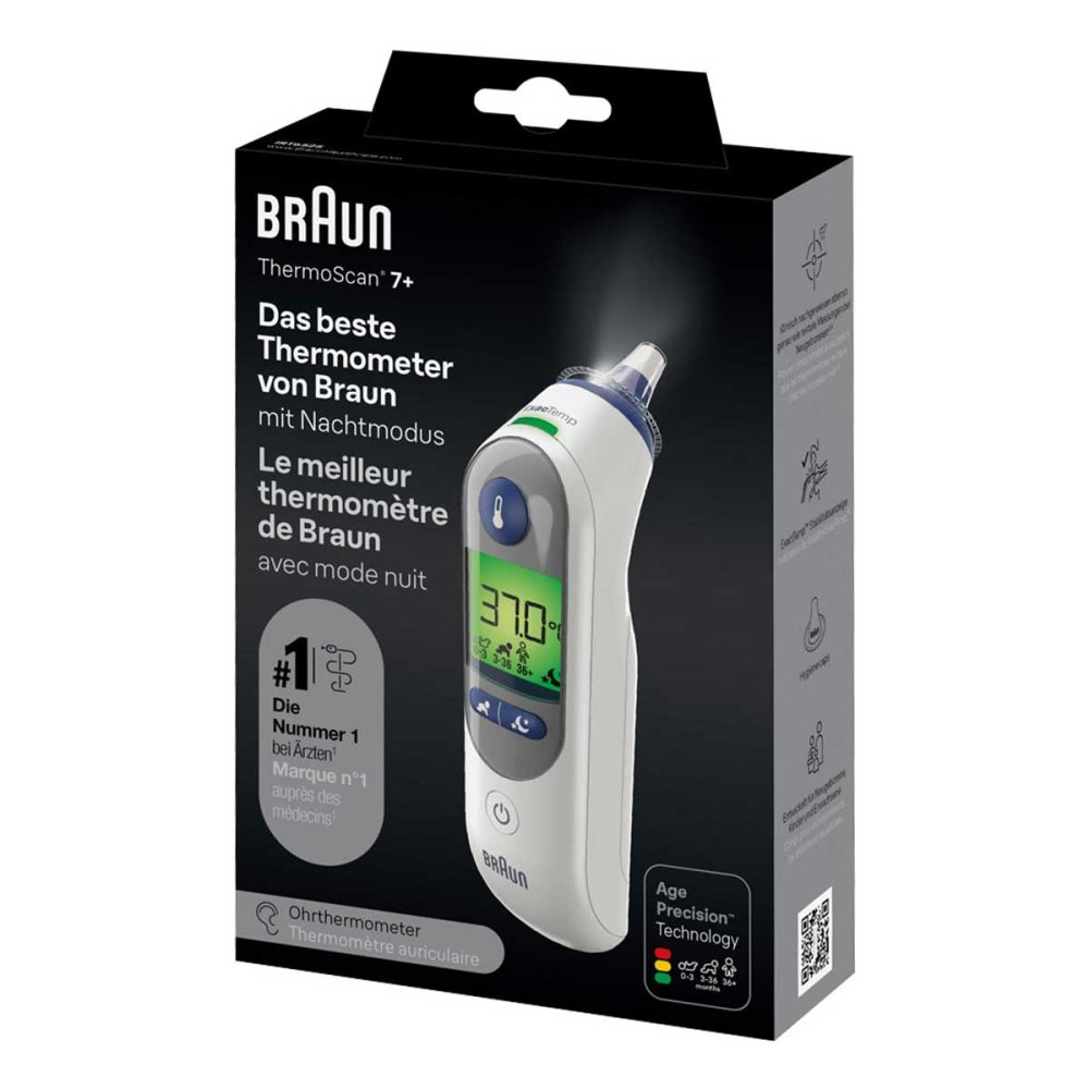 Braun Ohrthermometer Auf Grad Celsius Umstellen Braun Thermoscan 7+ Infrarot-ohrthermometer 1 stk