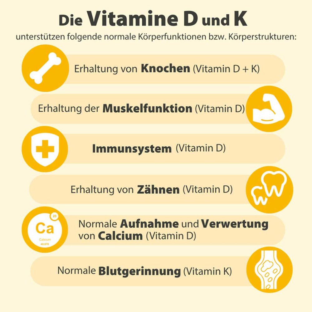 Dr. Jacob's Vitamin D3K2 Öl 800 IE/20 mcg D3+K2 640 Tropfen 20 ml