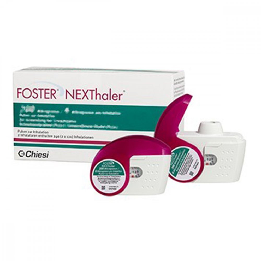 Foster Nexthaler 200/6 [my]g 120 Ed Inhalationspul 2 stk