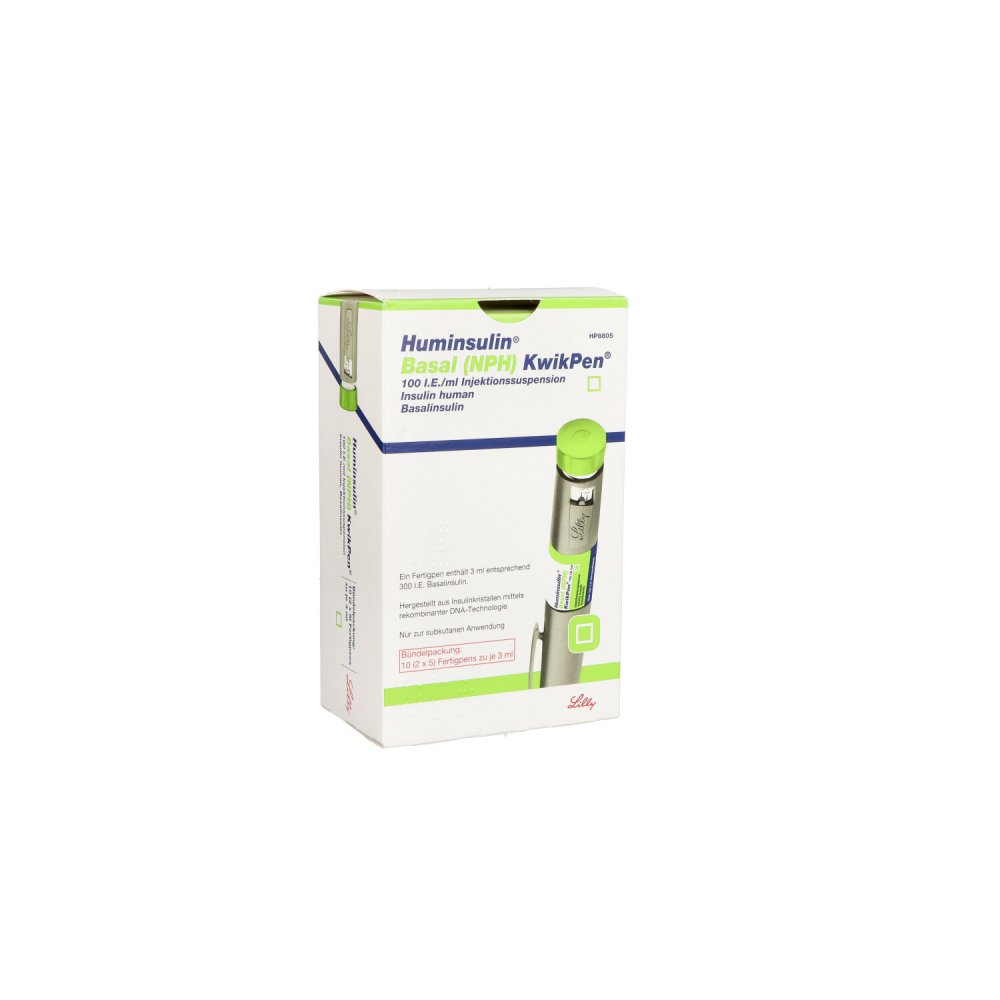 Huminsulin Basal (NPH) KwikPen 3ml 10 stk online günstig kaufen