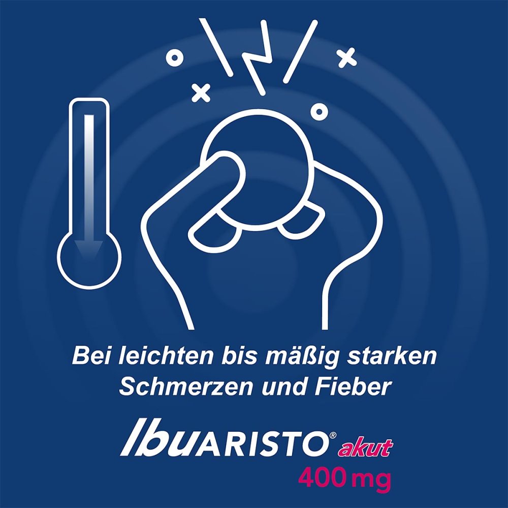 Ibuprofen Ibuaristo akut 400 mg Filmtabletten gegen Schmerzen 50 stk Ibuprofen Ibuaristo akut 400 mg Filmtabletten gegen Schmerzen 50 stk