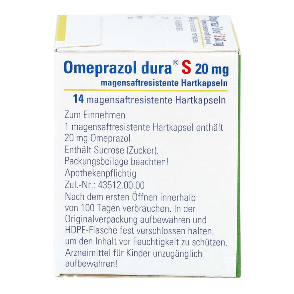 Omeprazol dura S 20mg 14 stk online günstig kaufen