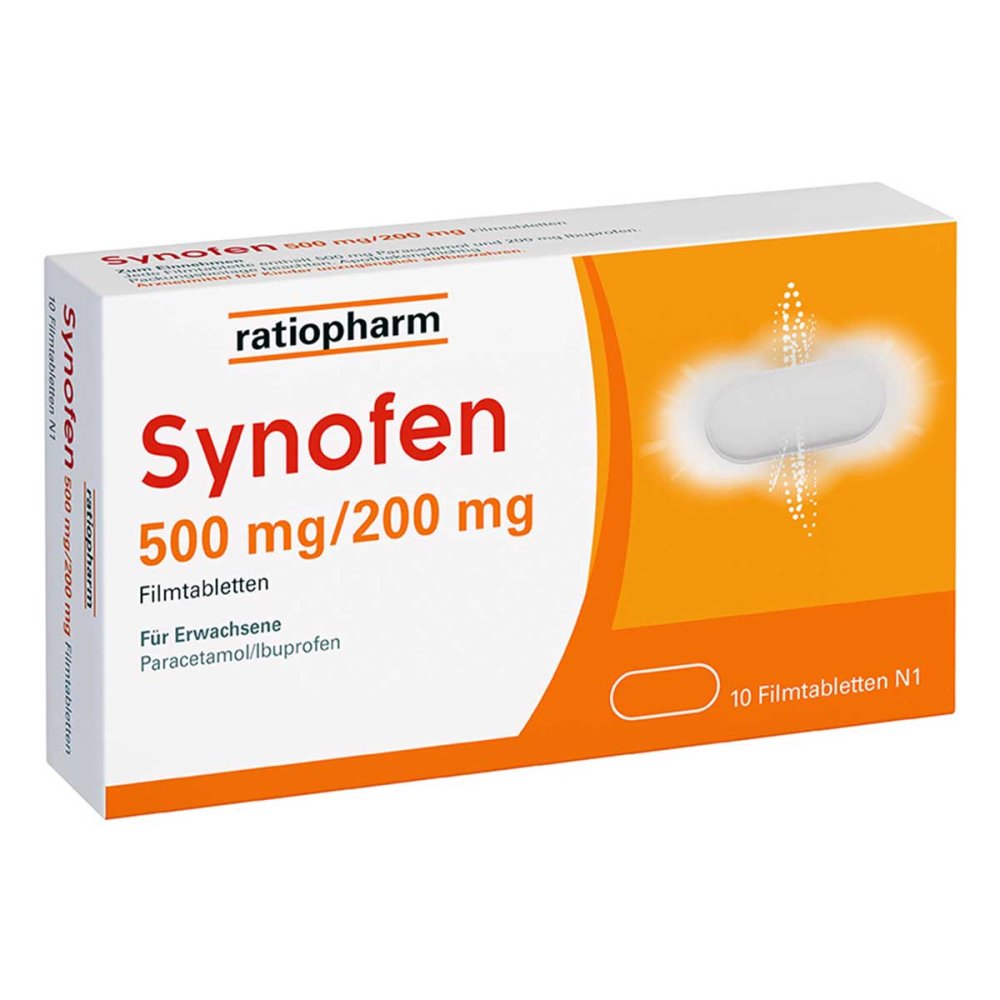 Synofen - mit Ibuprofen und Paracetamol 10 stk