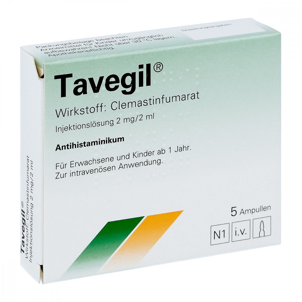 Tavigon Injection Tavegil Injektionslösung 2 mg/2 ml Ampullen 5X2 ml