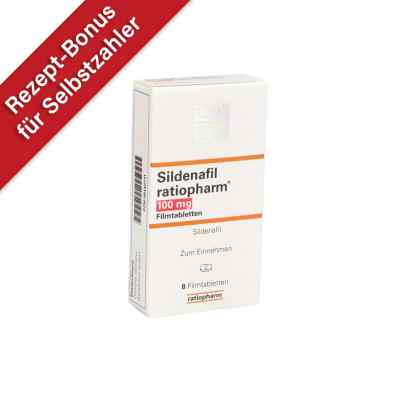 Sildenafil ratiopharm 100mg 8 stk von ratiopharm GmbH PZN 00142711