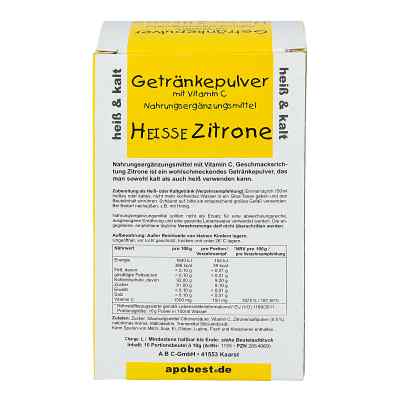 Heisse Zitrone Getränkepulver mit Vitamin C bei apo-discounter.de bestellen