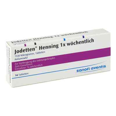 Jodetten Henning 1x wöchentlich 1530 Mikrogramm bei apo-discounter.de bestellen