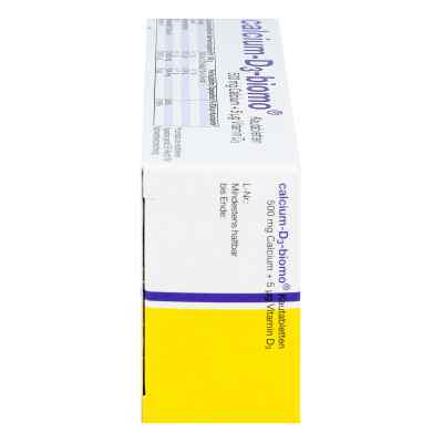 Calcium D3 biomo Kautabletten 500+d bei apo-discounter.de bestellen
