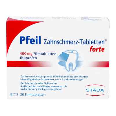 Pfeil Zahnschmerz-Tabletten forte 400mg bei apo-discounter.de bestellen