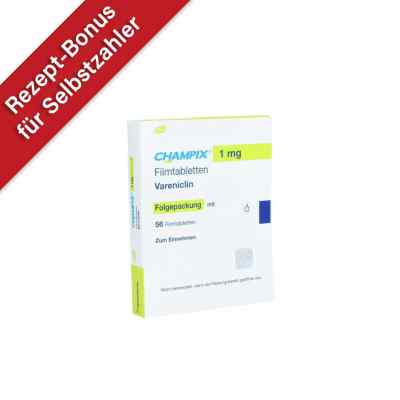 CHAMPIX 1mg Folgepackung 56 stk von Pfizer Pharma GmbH PZN 00425662