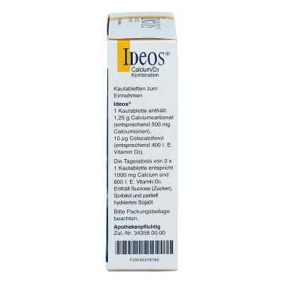 Ideos 500mg/400 internationale Einheiten bei apo-discounter.de bestellen