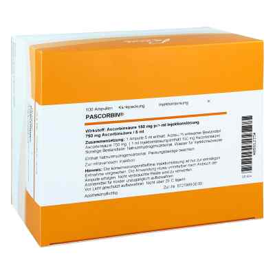 Pascorbin 750 mg Ascorbinsäure/5ml iniecto -lösung bei apo-discounter.de bestellen