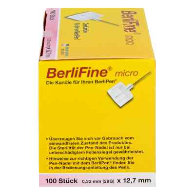 Berlifine micro Kanülen 0,33x12,7 mm bei apo-discounter.de bestellen