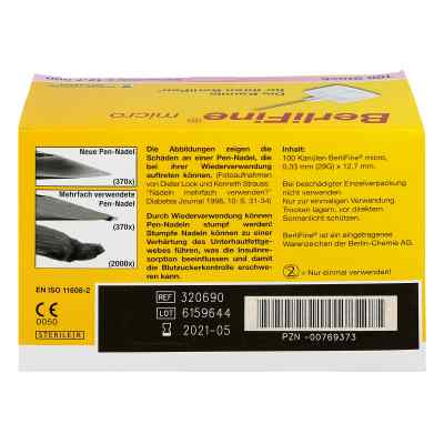 Berlifine micro Kanülen 0,33x12,7 mm bei apo-discounter.de bestellen