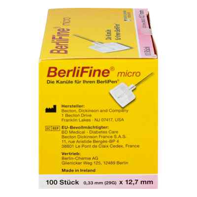 Berlifine micro Kanülen 0,33x12,7 mm bei apo-discounter.de bestellen
