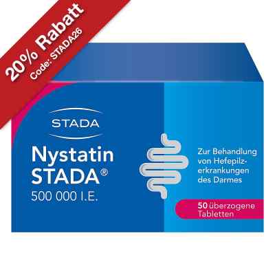 Nystatin STADA 500.000 I.E. überzogene Tabletten 50 stk von STADA Consumer Health Deutschland GmbH PZN 00892369