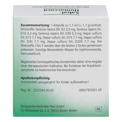 Sabal Homaccord Ampullen bei apo-discounter.de bestellen