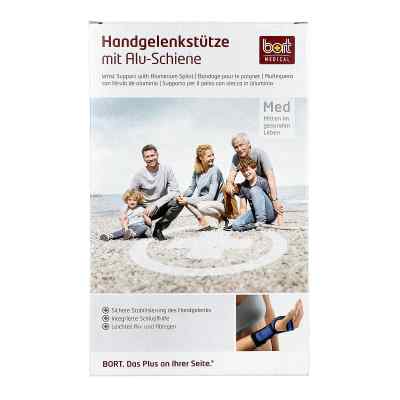 Bort Handgelenkstütze mit Alusch.rec.medium blau bei apo-discounter.de bestellen