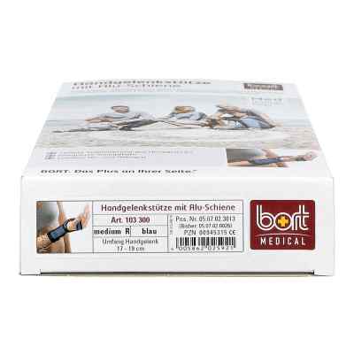 Bort Handgelenkstütze mit Alusch.rec.medium blau bei apo-discounter.de bestellen