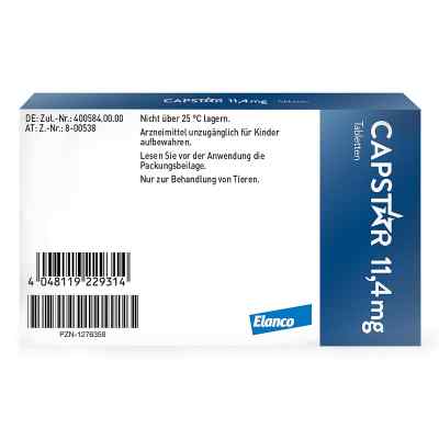 Capstar 11,4 mg für Katzen und kleine Hunde Tabletten bei apo-discounter.de bestellen