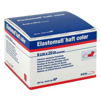 Elastomull haft color 20mx6cm rot Fixierbinde bei apo-discounter.de bestellen