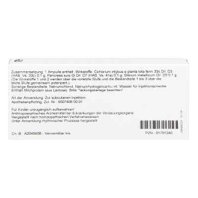 Cichorium Pancreas Comp. Ampullen bei apo-discounter.de bestellen