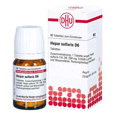 Hepar Sulfuris D6 Tabletten bei apo-discounter.de bestellen