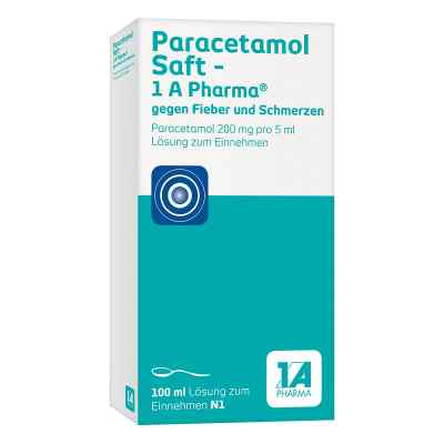 Paracetamol Saft 1A Pharma gegen Fieber und Schmerzen bei apo-discounter.de bestellen