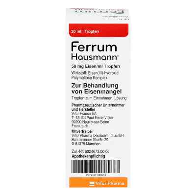 Ferrum Hausmann 50mg Eisen/ml Lösung bei apo-discounter.de bestellen