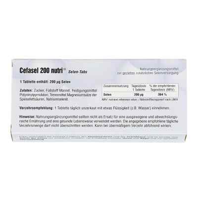 Cefasel 200 nutri Selen Tabs Tabletten bei apo-discounter.de bestellen
